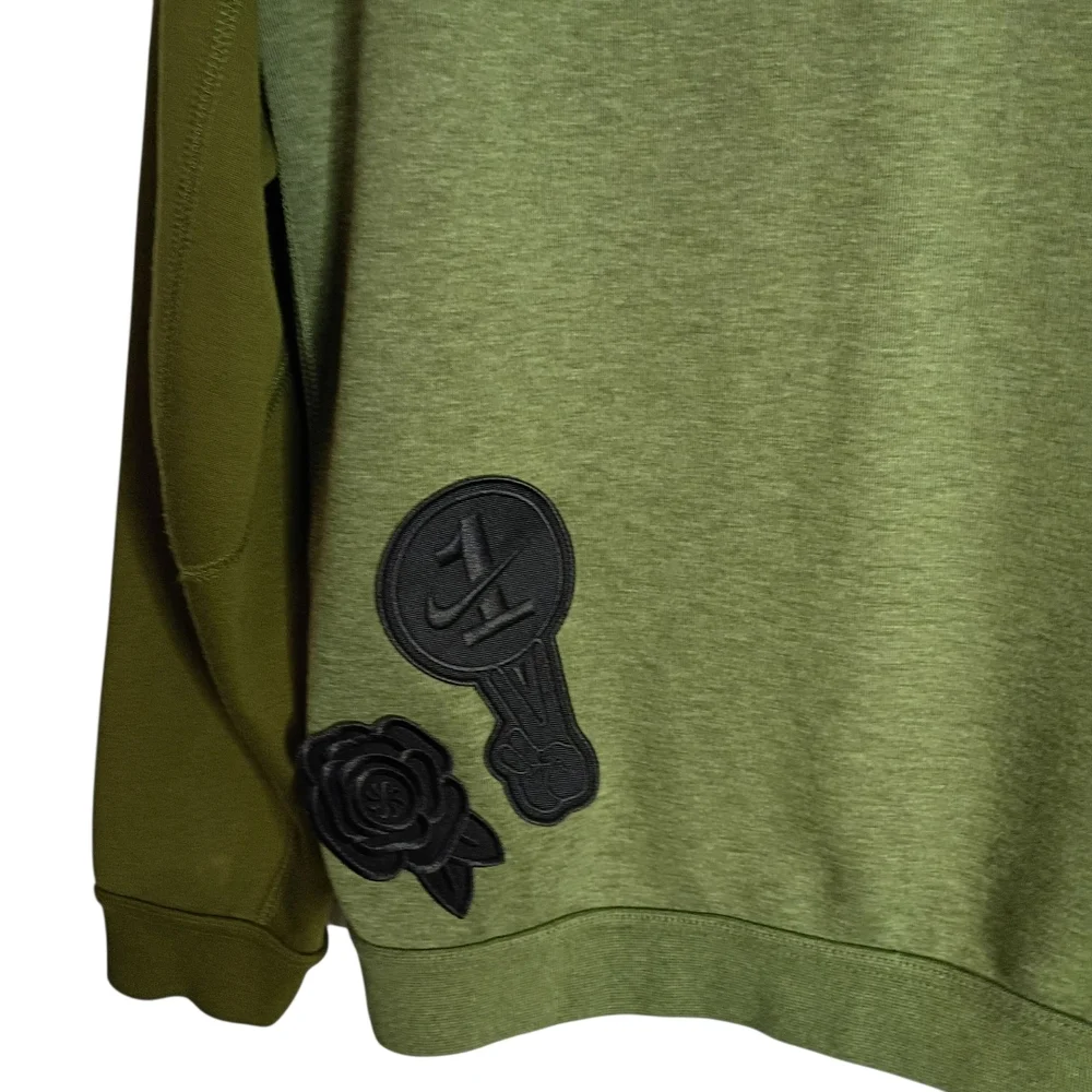 Nike -Black Rose Tech Fleece Green Jacket - Size M - Picture 5 of 8